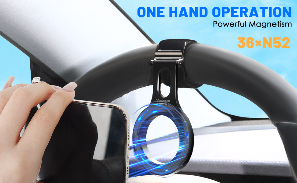 steering wheel phone holder