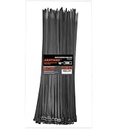 12 Inch Zip Ties Double Sided Toothed,100 LBS Tensile Strength Heavy Duty Cable Wire Ties With Se...