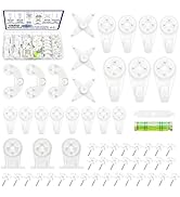 maierke 100PCS Picture Hanging Kit,Picture Hangers Concrete Wall Hooks Cinder Block Wall Hangers,...