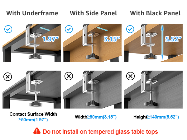 dual monitor desk mount