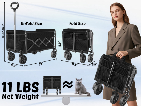 collapsible wagon cart