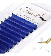 Fenshine Volume Lashes Extensions, Blue 0.07 D Curl 16-23mm Soft Easy Fan Volume Lashes Self Fann...
