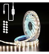Xuuza Motion Sensor LED Light Strip, Strip Light USB Powered 16.4ft, Day Night Modes & Dimming Br...
