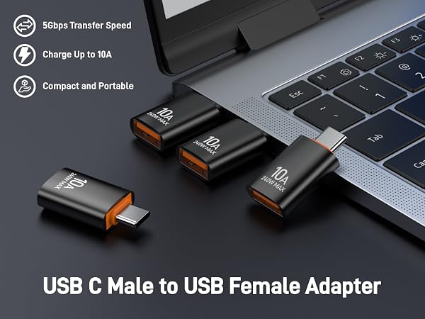 usb c male to usb female adapter