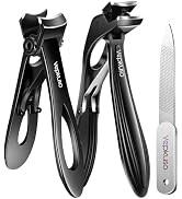 Vepkuso Toenail Clippers & Nail Clippers Set for Seniors - Heavy-Duty Long Handled Toenail Clippe...