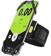 BONE Run Tie, Running Armband Phone Holder, Skin-Friendly & Washable Silicone Sport Armband, Univ...
