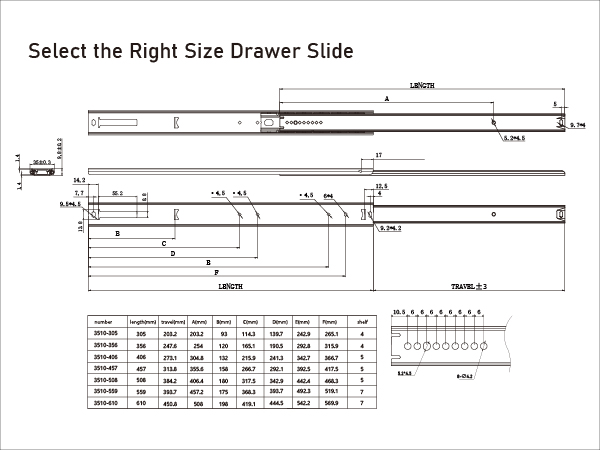 LONTAN Drawer Slides