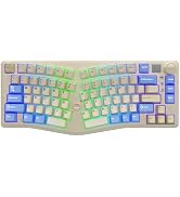 CORBOBO x LEOBOG Alice A75 Ergonomic Keyboard, Wireless Mechanical Gaming Keyboard Tri-Mode BT5.0...