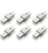 VCELINK RJ45 Toolless Cat7 Connector, Zinc Alloy Shielded, 10Gbps, 6-Pack | Supports 22-24 AWG Ne...