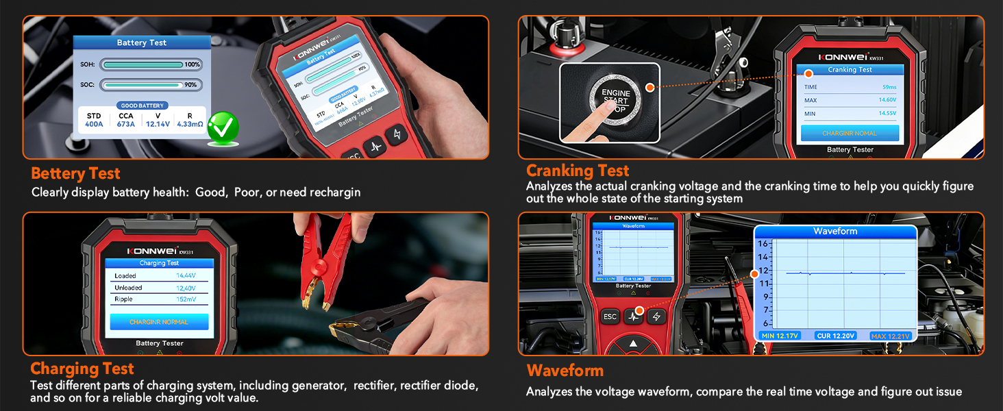 car battery tester