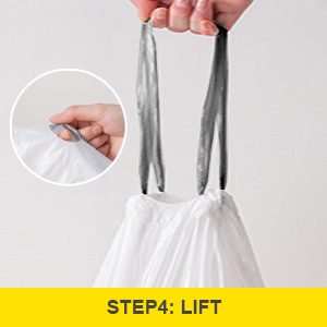 drawstring garbage bags