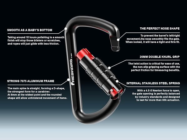 glasses belay d karabeener with karabiner water lightweight large karabeener hiking military