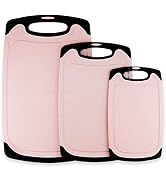 KLEX EcoWheat Cutting Board for Kitchen (Set of 3), BPA Free Food Safe Wheat straw PP material, 3...