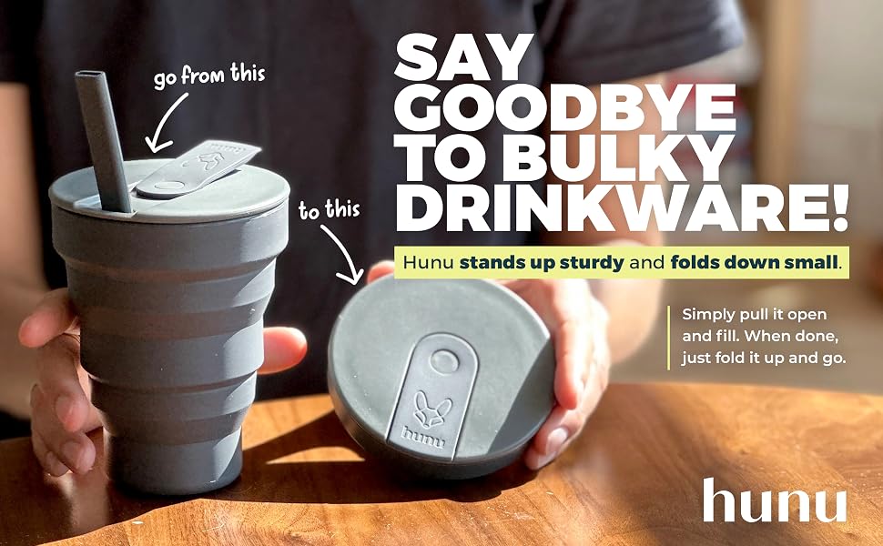 HuNu Reusable Cup, Plastic, Reuse