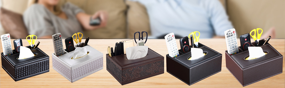 PU Leather Multifunctional Tissue Box