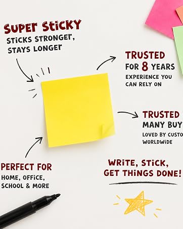 Supper sticky notes