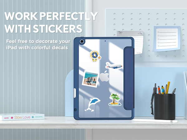 work with stickers