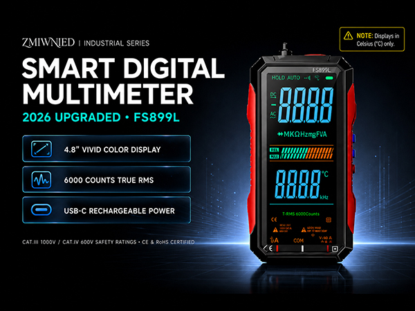 2026 Upgraded FS899L Digital Multimeter