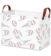 36L Baseball Storage Bins Empty Gift Baskets for Girls Baby Shower Decorations Girls Toddler Toy ...