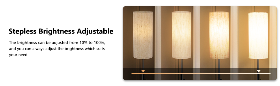 Stepless brightness adjustable