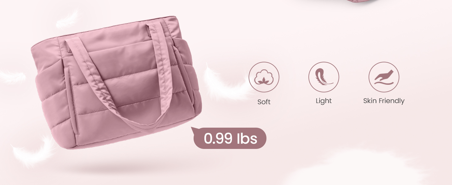 Lightweight and puffy