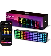 YEELIGHT Cube Lite Smart Lamp, 16 Million Colors Option,Dynamic Lighting,Music Flow, Clock, Text ...
