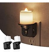 L LOHAS LED Candle Night Light, Flameless Candle Nightlight Plug in, Dusk to Dawn Sensor, 0-100LM...