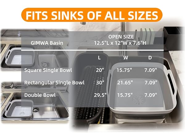 GIMWA Collapsible Dish Basin