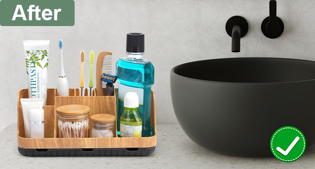 organizador para baño