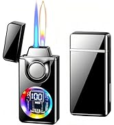 NINSI Smart Voice-Activated Butane Lighter, 4 Ignition Modes, Windproof Dual Flame Refillable Lig...