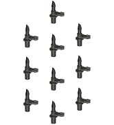 Rain Bird BE25-10S Drip Irrigation Universal 1/4" Barbed Elbow Fitting, Fits Size of 1/4" Drip Tu...