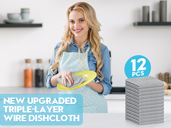 wire dishwashing rag