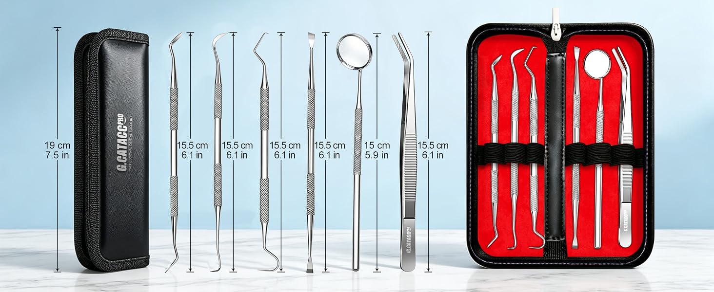 dental scraper for tartar and plaque