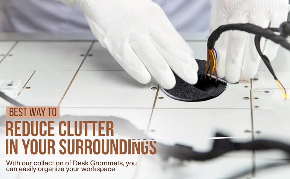 desk hole cover for cables,cord hole cover,desk wire grommet,grommets for desk holes