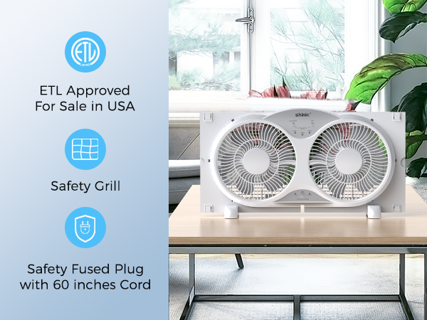 window fans with exhaust and intake