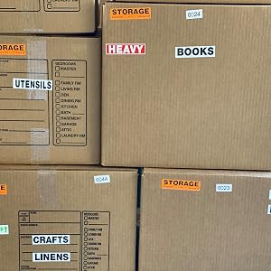 moving box labels stickers storage heavy