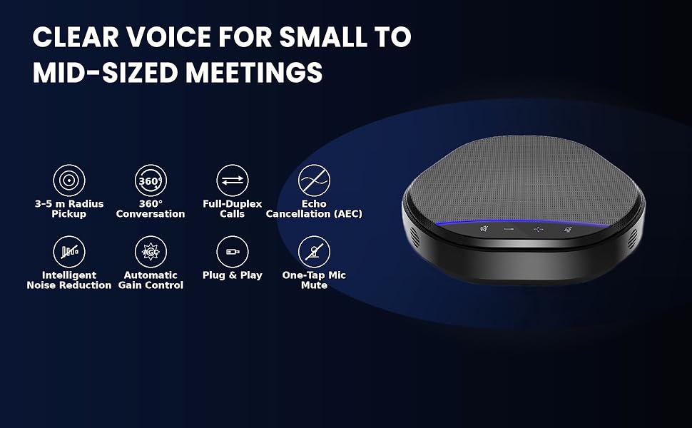 conference speaker and microphone
