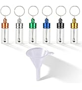 6-Pack Travel Glass Spice Jars with built-in measuring spoon & Storage bag, BPA-Free Airtight Foo...