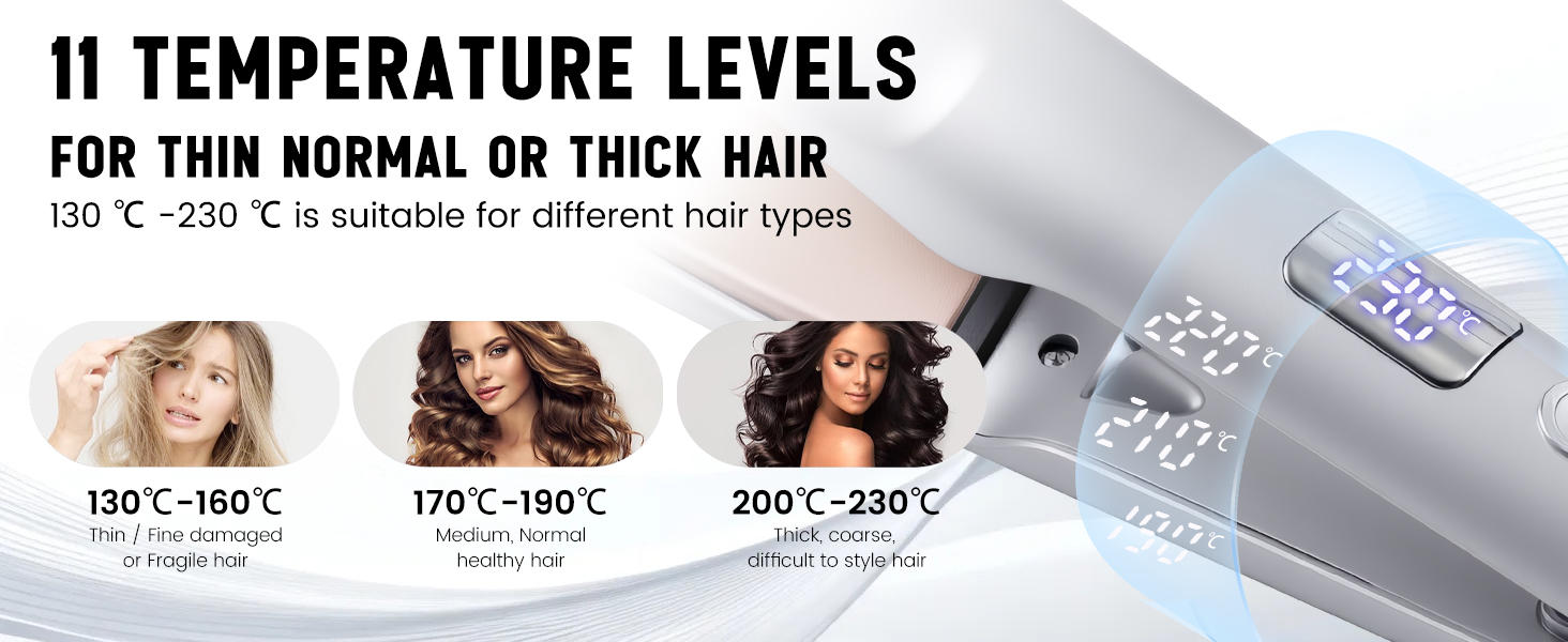 hair straightener curler combo