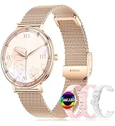 Smart Watches for Women,1.32'' AMOLED Ultra-Thin Smart Watch with Bluetooth Make/Answer Call,Hear...