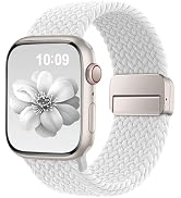 Braided Stretchy Band Compatible with Apple Watch Bands 38mm 40mm 41mm 42mm 46mm 44mm 45mm 49mm f...