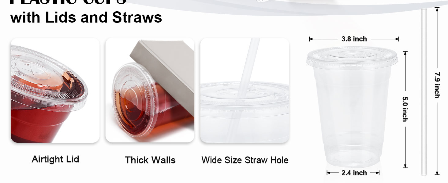clear plastic cups with lids