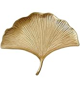 Pasiir Small Leaf Shaped Trinket Dish, Decorative Gold Jewelry Dish Tray, Ring Hodler Dish Jewelr...
