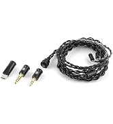 HIFIXAUDIO Kiwi Ears x B_Media Terras Earbuds Cable, 4N OCC Copper Litz 4-Core 32AWG, Interchange...