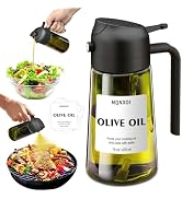 mqnxoi Oil Sprayer for Cooking, 2 in 1 Olive Oil Dispenser Bottle for Kitchen, 16oz/470ml Premium...