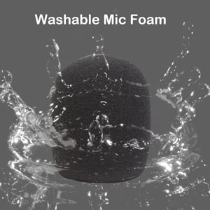 washable mic foam