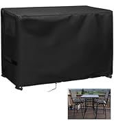 Guisong Outdoor Table and Chair Set Cover, Waterproof Wicker Bar Cover for Outdoor Bistro Set wit...