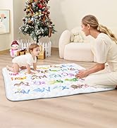 Beavtaens Baby Play Mat, 50x50 Playpen Mat with Super Soft Touch, Activity Mats with Upgraded Ant...