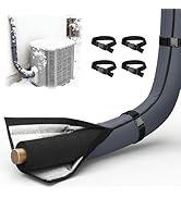 3 Layers HVAC Copper Pipe Insulation Cover,72"x10.2" Weatherproof 600D Oxford AC Pipe for Outside...