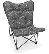 KingCamp Folding Comfy Butterfly Chair Oversized Padded Camping Chairs for Adults Comfortable Cam...